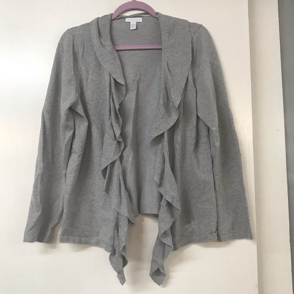 Ruffle Front cardigan